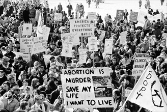 "Right to Life" Demonstration, Washington, D.C., USA, photograph by Thomas J. O'Halloran, January 23, 1978