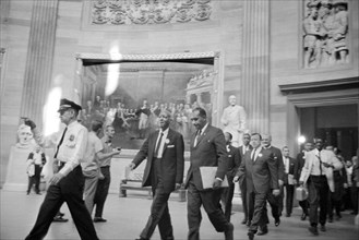 A. Philip Randolph and other civil rights leaders on their way to Congress during the March on Washington for Jobs and Freedom, Washington, D.C., USA, photograph by Marion S. Trikosko, August 28, 1963