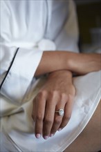 Bride Wearing Engagement Ring