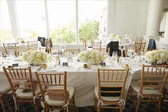 Decorated Wedding Reception Table