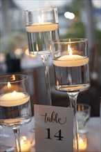 Candle Light at Wedding Reception