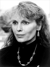 Mia Farrow, Publicity Portrait for the Film, "Crimes and Misdemeanors", Photo by Brian Hamill, Orion Pictures, 1989