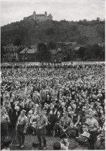 “Germany Awake”, Rally on Tenth Anniversary of Adolf Hitler's 1922 Nazi Victory against the Marxists on German Day in Coburg, Germany, 1932