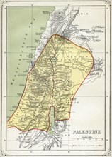 Map of Palestine, early 1800's