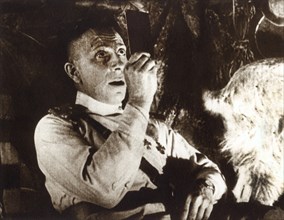 Erich von Stroheim, on-set of the Silent Film, "Foolish Wives", Universal Film Manufacturing Company, 1922