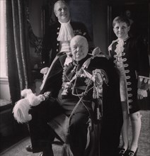 Winston Churchill, coronation, Queen Elizabeth II, politics, government, historical,