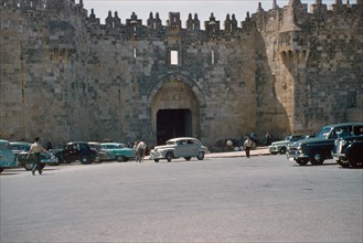 architecture, Damascus gate, wall, Jerusalem, historical,
