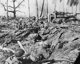 U.S. army, military, soldiers, World War II, Kwajalein, historical,