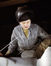 woman, occupations, World War II, WWII, historical,