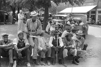 Group of African-American Men Hanging out on Saturday Afternoon