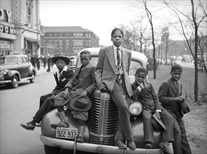 Group of African-American Boys on Easter Morning