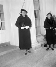 U.S. Secretary of Labor Frances Perkins leaving White House after recent Conference with U.S. President Franklin Roosevelt