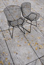 Two Wire Mesh Chairs