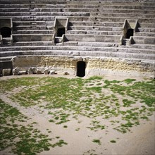 Steps and Arena of Ancient Roman Amphitheatre