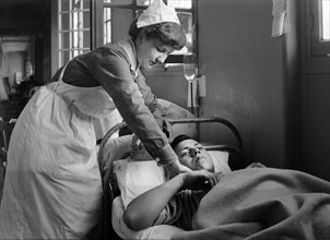 Nurse with Patient at American Military Hospital No. 1