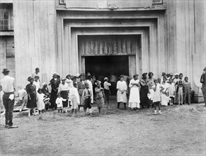 Entrance to Refugee Camp on Fair grounds after Race Riot