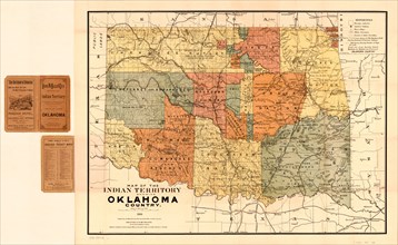 Map of the Indian Territory showing Oklahoma Country
