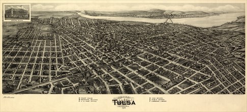 Aerial view of Tulsa