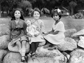 Portrait of Three Young Girls