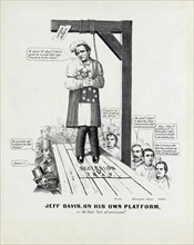 Jeff Davis on his own platform; or the last "Act of Secession" Political Cartoon