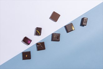 High Angle View of Artisanal Chocolates