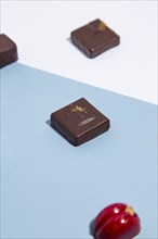 High Angle View of Artisanal Chocolates