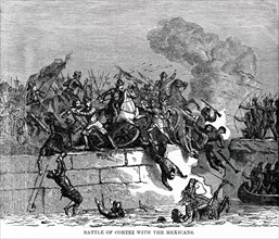 Battle of Cortez with the Mexicans