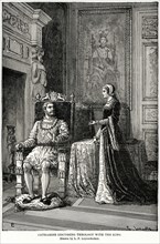 Catherine discussing Theology with the King