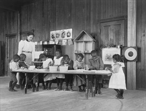 African American Children, in Kindergarten, 1900