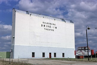 Galesburg Drive-in Theater, Route 34, 1980
