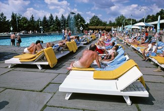 Pool Area, Grossinger's Resort, 1977