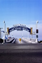 Santa Monica Pier Sign, Santa Monica, 1979