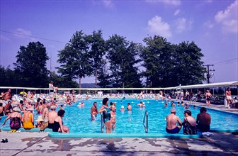 Pool Scene, Raleigh Hotel, 1978