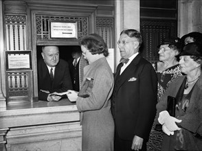 U.S. Postmaster General James A. Farley at Post Office Window, Washington, 1934