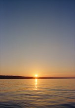 Peaceful Lake at Sunset,,