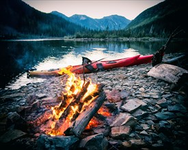 Campfire and Kayak,,