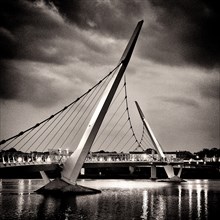 Peace Bridge at Night, Londonderry,