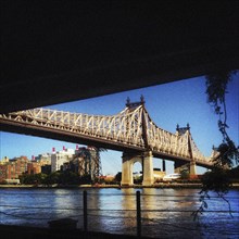 Queensboro Bridge over East River, New York City,