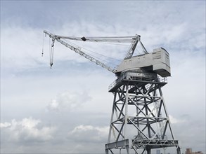 Construction Crane at Shipyard,,