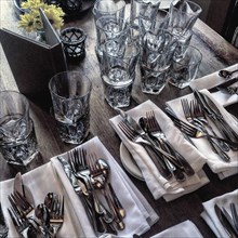 Restaurant Cutlery and Glasses,,