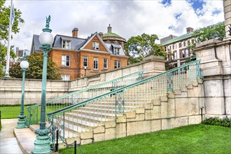 Buell Hall and Stairway, Columbia,