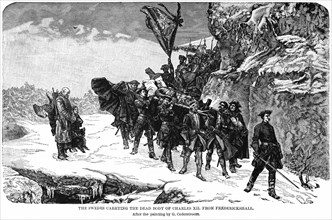 The Swedes carrying the Dead Body of Charles XII from Frederickshall
