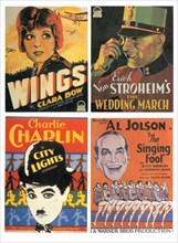 Montage of Movie Posters featuring (clockwise): Clara Bow