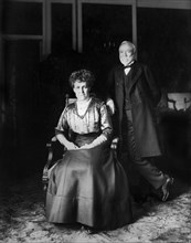 Andrew Carnegie (1835-1919) Scottish-American Industrialist and Philanthropist, with his wife Louise Whitfield Carnegie (1857-1946)