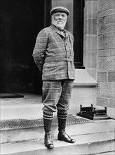 Andrew Carnegie (1835-1919) Scottish-American Industrialist and Philanthropist, Portrait in Plaid Suit and Knickers