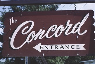 Concord Hotel sign, Kiamesha Lake