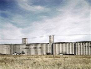 Grain Elevators along Route of Atchison, Topeka and Santa Fe Railroad