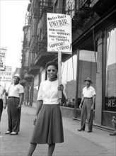 Girl in Picket Line, Mid-City Company