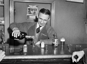 Bartender in Catholic Sokol Club, Ambridge