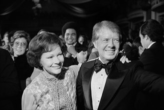 U.S. President Jimmy Carter and First Lady Rosalynn Carter at Inauguration Day Festivities, Washington